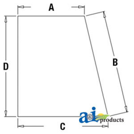 A & I PRODUCTS Glass, Door, Upper (RH) 53" x33" x4.5" A-360046A1